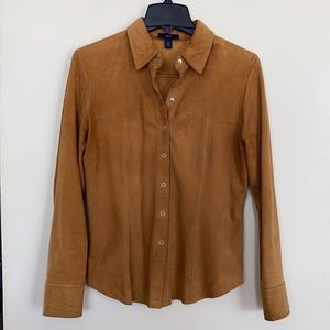 100% Suede leather shirt